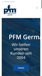 Mobile Screenshot of pfm-germany.de